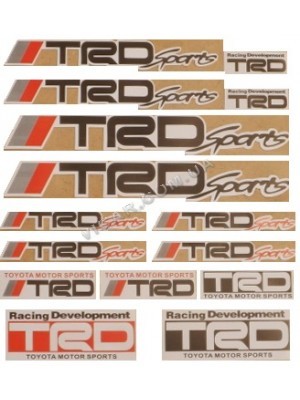 Наклейки TRD (набор 15 шт.)
